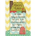 (image for) Mini Mom's Rules Counted Cross Stitch Kit